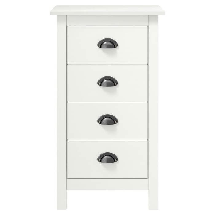 VidaXL Buffet Commode Sideboard with 4 Drawers Storage Furniture Side Cabinet Storage Cabinet White 46x35x80 Cm 288912