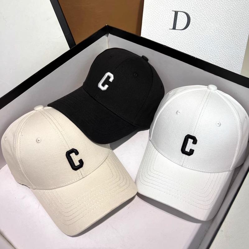 C standard spring and autumn new alphabet versatile casual cap women's fashion sunscreen baseball cap trendy hat men's