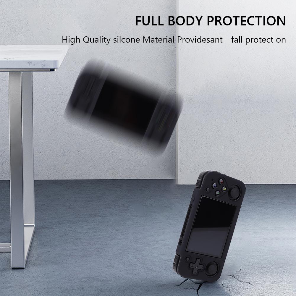 Silicone Protective Sleeve Skin Anti-Scratch Protector Cover Protective Cover for Anbernic RG35XX H Retro Handheld Game Console