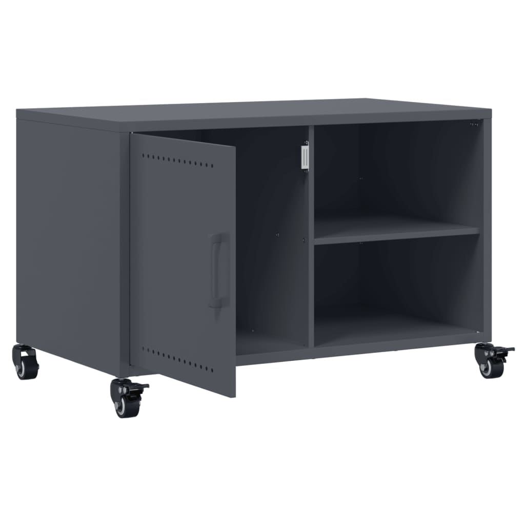 TV Stand Anthracite 68 x 39 x 43.5 cm Steel