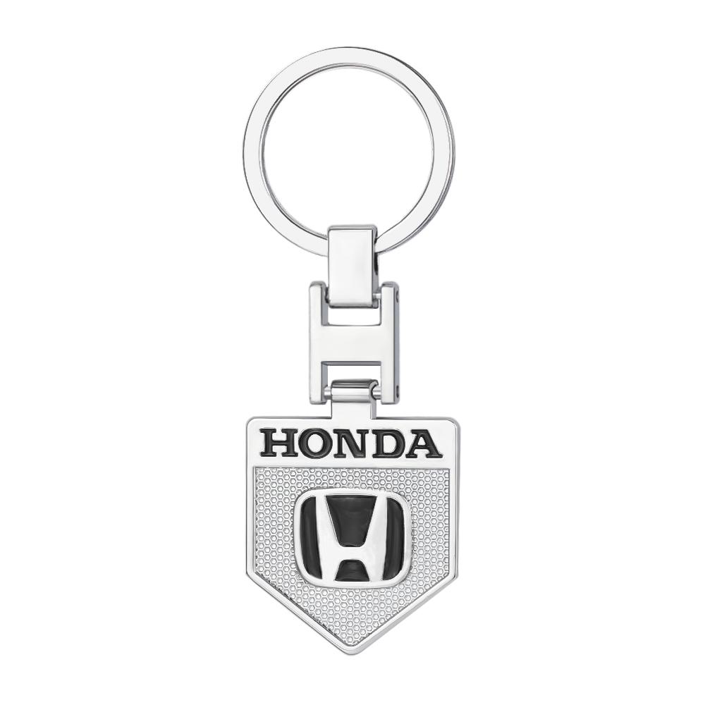 VFHJQ1 New Metal/Leather Keychain Hand-Woven Key Rope Key Ring Key Holder Gift For Honda Mugen Typer ACCORD Avancier Airwave Civic FK8