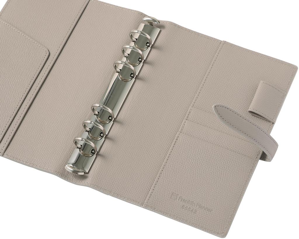 Franklin Planner Color Noblesse IV Binder, Compact, 20mm, Light Gray, 86642