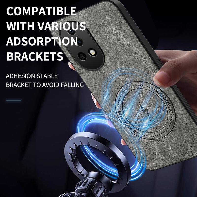 For Huawei Mate 80 Pro Max/Mate 80 Pro Case Simple Stylish Magnetic Suction Luxury PU Leather Skin-friendly Anti-drop Back Cover