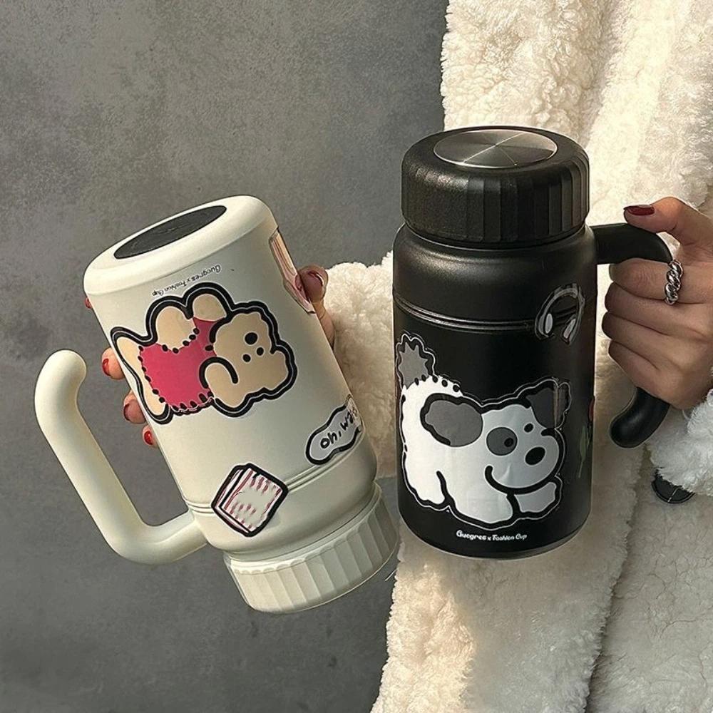 With Tea Strainer Stainless Steel Water Bottle Leak Proof Tea Cup Insulated Cup Workplace Use