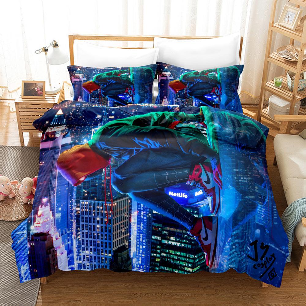 Home Textile Quilt Cover Pillowcase 3D Digital Printing Three-Piece Set American Style