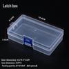 Rectangular Transparent PP Plastic Storage Box for Stationery, Cards, Hardware, Jewelry, and Fishing Gear