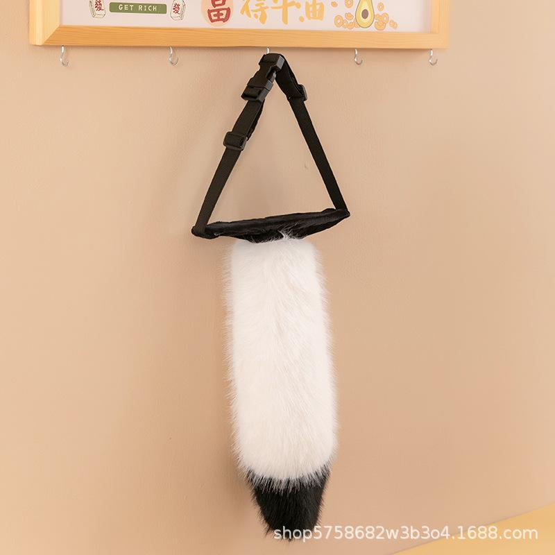 

Интернет-знаменитость светящийся имитация лисьего хвоста плюшевая игрушка милые лисьи ушки ободок косплей женский подарок на день рождения 40cm