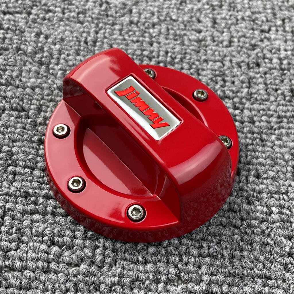 AYDMY Rare Handmade Jimny Gas Filler Cap Cover (Red) [Used]