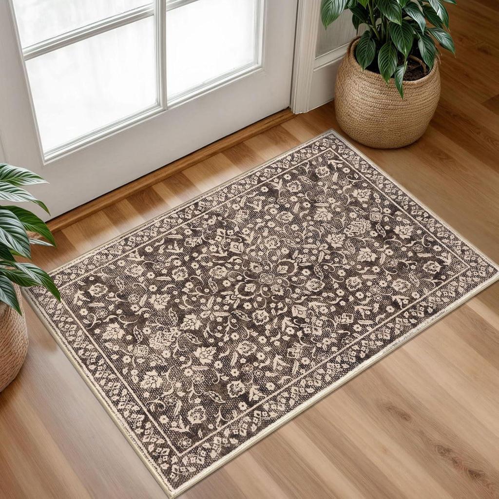 American Retro Dustproof Entryway Door Mat - Dirt-Resistant Foot Mat