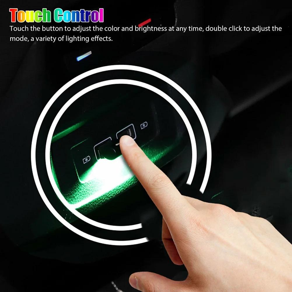 USB Atmosphere Light Mini USB LED Car Interior Light with Multiple Color Options for Atmosphere Lighting