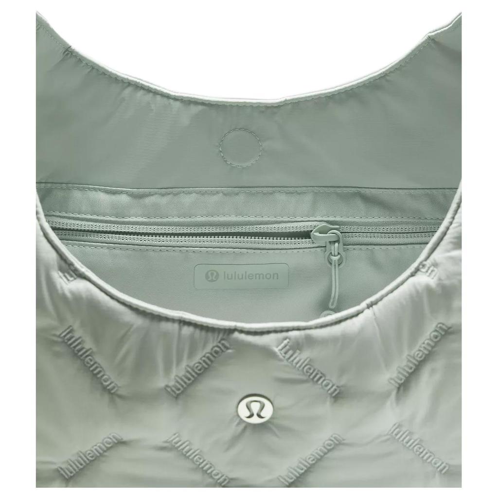 Lululemon Gestepptes Design Nylon Umhängetasche Damen Taschen Pelican LW9FXQS-027401
