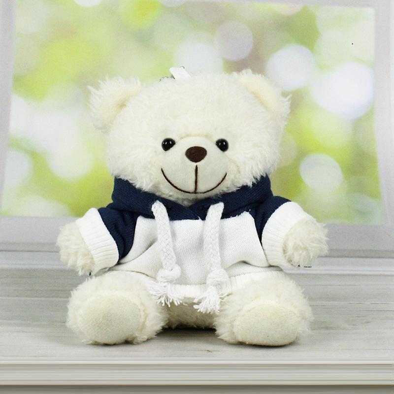 Charming Teddy Bear Keychain Plush Doll - Dressed Up Couple Backpack Ornament Gift