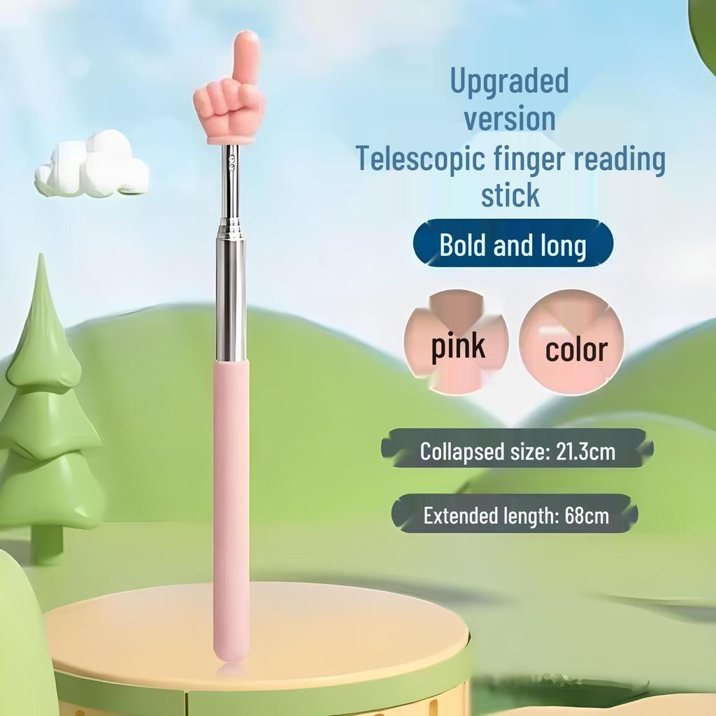 In Stock Retractable Stainless Steel Baton for Children's Finger Reading and Classroom Teaching