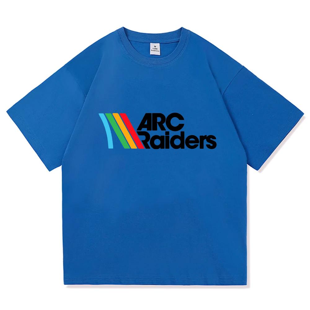 Rainbow ARC Raiders Spiel Print T-Shirt Kurzarm Baumwolle Mode Herren T-Shirts Locker Lässig Herren Damen Unisex Streetwear Herren Tee