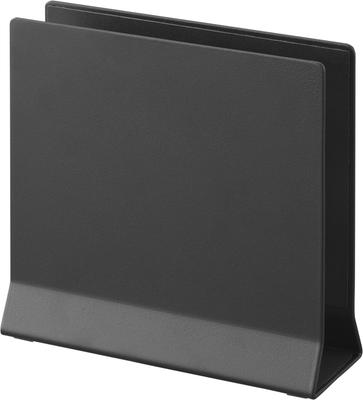 Yamazaki Slim Laptop Stand, Black, Approx. W16 X D5.7 X H15.2cm, Tower Laptop Storage, Vertical Positioning, Space-Saving, Product Number 4499