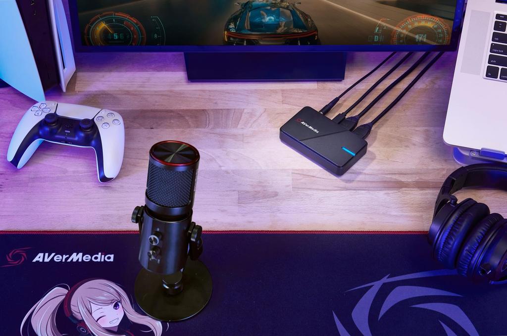 AVerMedia AM350 Live Streamer Mic 350 Condenser Microphone USB-C Plug-Play Professional