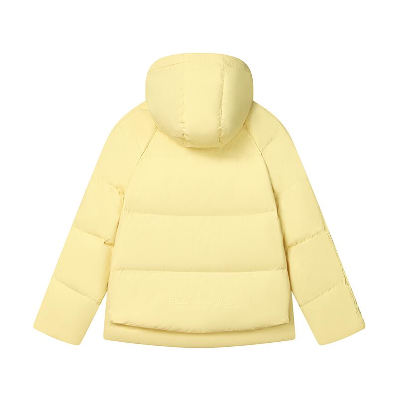 

New FILA Down Jacket Women s Yellow Flower Honeysuckle F11W448904FYE XL