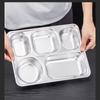 304 Stainless Steel Divided Meal Tray