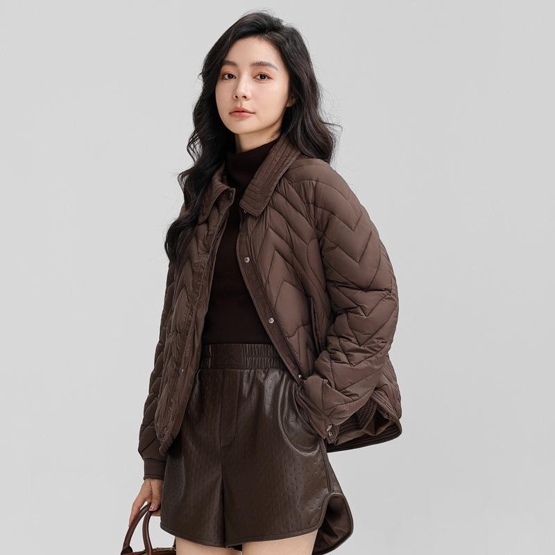 New Lapel Short Cotton Coat Women's Thickened Shirt Collar Loose Versatile Cotton Coat Women's