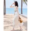 Elegant Sleeveless Shirt & A-line Skirt Set