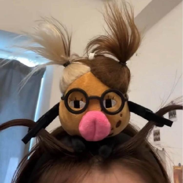 Unique Braided Doll Headband Cosplay Hairpin Hair Clip Hair Accessory for Women