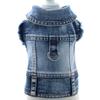 Pet Denim Jacket Teddy Pomeranian Dog Clothes Can Be Towed In Spring, Autumn and Winter