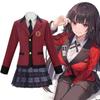 Yumeko Kakegurui Jabami Cosplay Kostüm Schuluniform Set Bühnenauftritte