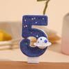 Creative Globe Birthday Cake Topper Decoration - Digital Candle Design