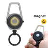 USB Rechargeable Keychain Flashlight Portable LED Work Light Mini Pocket KeyRing LED Flashlight for Emergencies Lighting