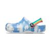 Outdoor Beach Clogs Sports Sandals Tie-Dye Kids Sandals White Blue 206818-100