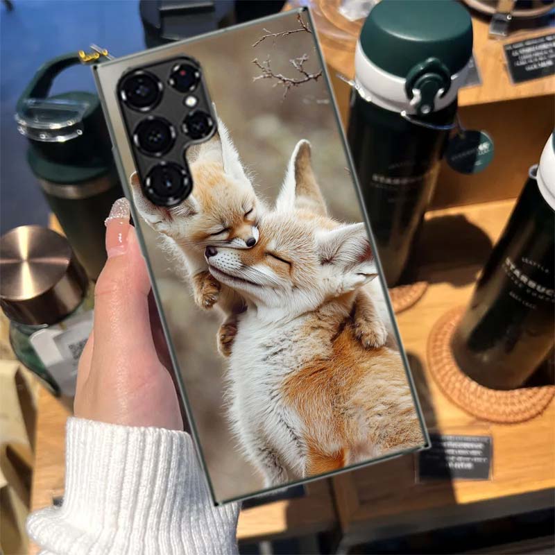 The Red Fox in Winter Ice and Snow Cases Phone Case for Samsung Galaxy S26 Ultra S25 Edge S24 S23 FE S21 Plus S20 S22 S10 Cover