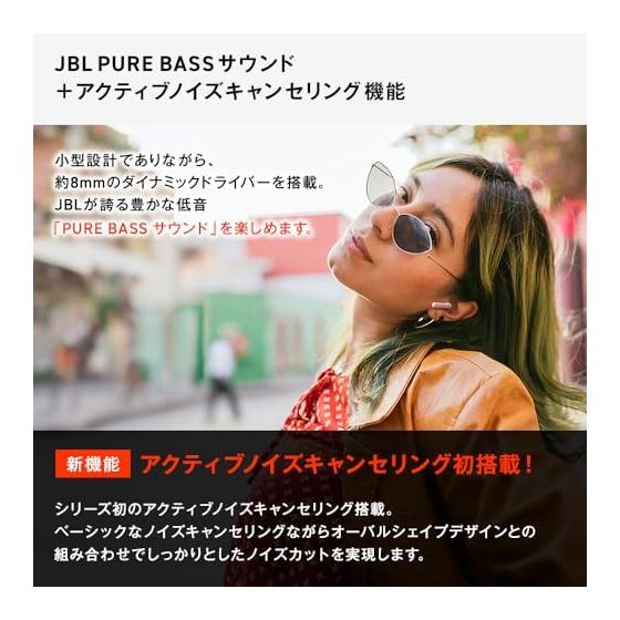 JBL WAVE BEAM 2 Wireless Earphones Active Noise Canceling IP54 Waterproof and Dustproof Multipoint Up to 40 Hours (Black)