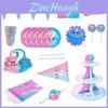 Vibrant Baby Gender Reveal Party Decoration Boy Or Girl Disposable Tableware Collection