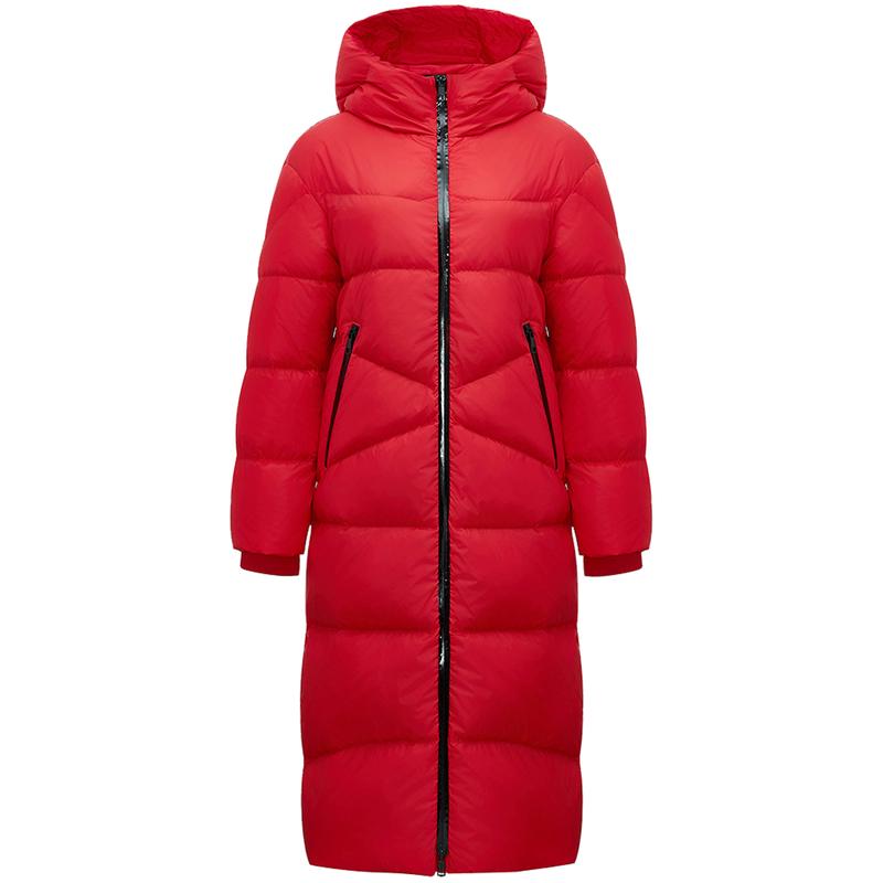 

Jin Yujie Women s Celebrity-Inspired Long Hooded Puffer Down Jacket S