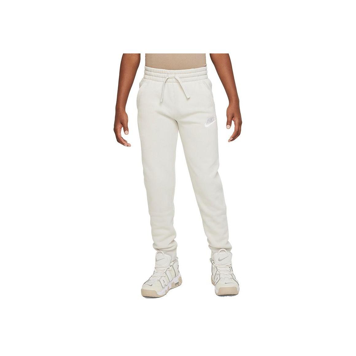 

Nike Kids Casual Pants With Drawstring Elastic Waist Solid Color Fleece Kids bottoms AJ6446-072 M