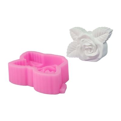 Moules en Silicone Fleur Rose Silicone de Qualité Alimentaire pour Fabrication Résine Époxy Bougie Savon Décoration Maison Outil de Cuisson Chocolat