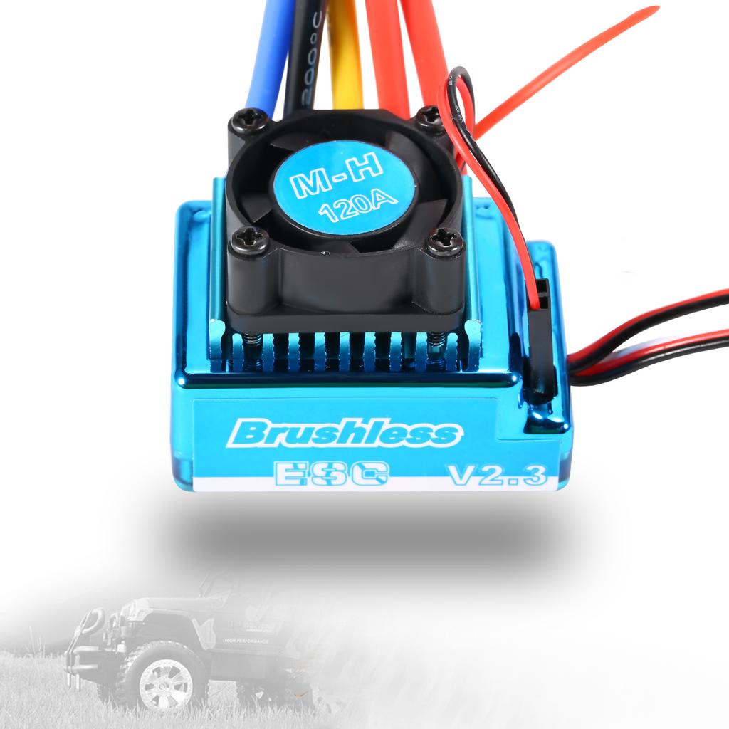120A Brushless ESC Electric Speed Controller 5.8V 3A BEC for 1 8 1 10 RC Car