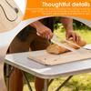 1Set Bread Knife and Cutting Board Set Multipurpose Bread Slicing Tools Embedded Bread Knife for Homemade Breads Kitchen Gadgets
