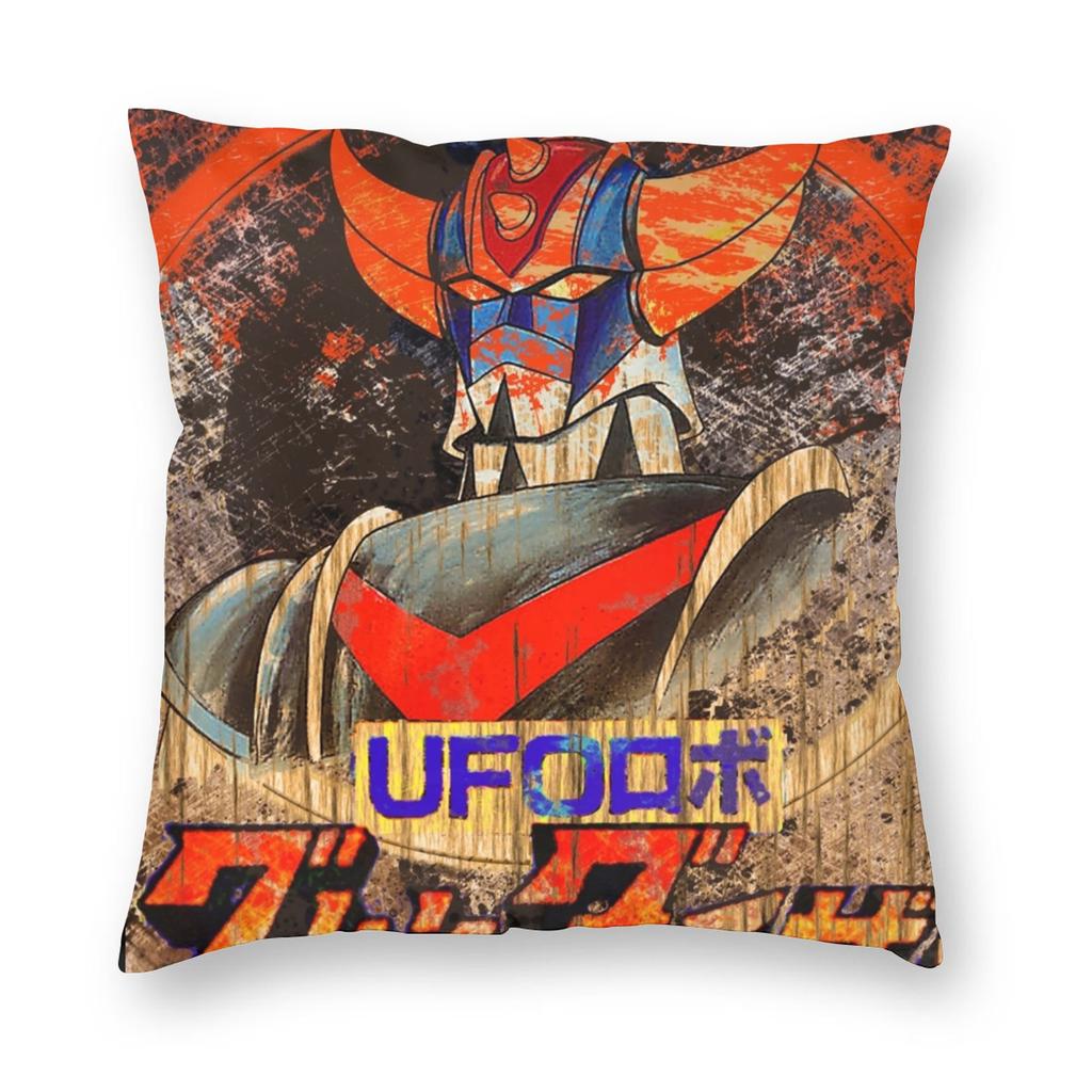 Goldrake Ufo Robot Grendizer Pillowcase Soft Polyester Cushion Cover Decorations Pillow Case Cover Home Square 40*40Cm