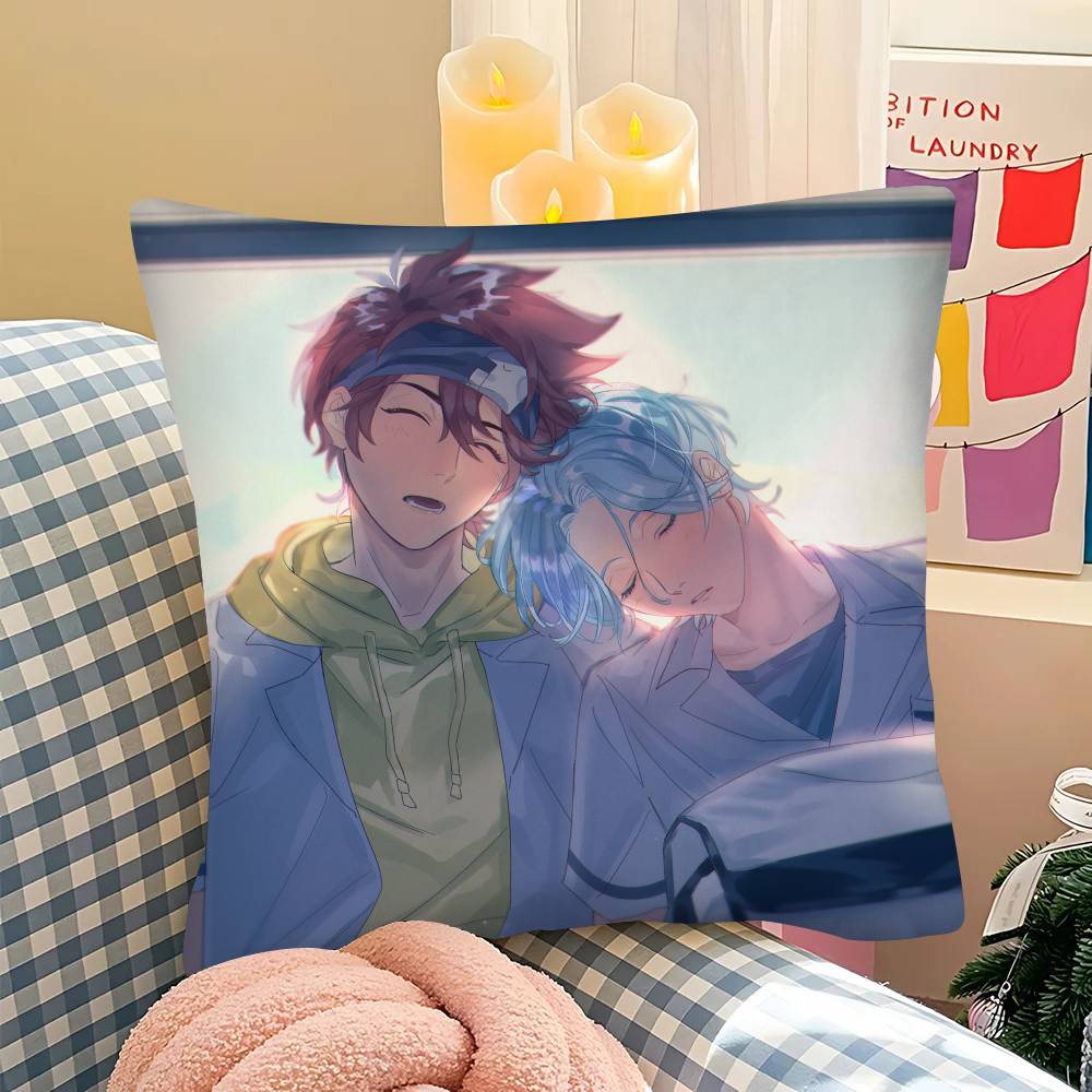SK The Infinity Anime Pillow Case Fashion Square Pillowcase Bedroom Sofa Room Ins Decoration Leisure Cushion Cover