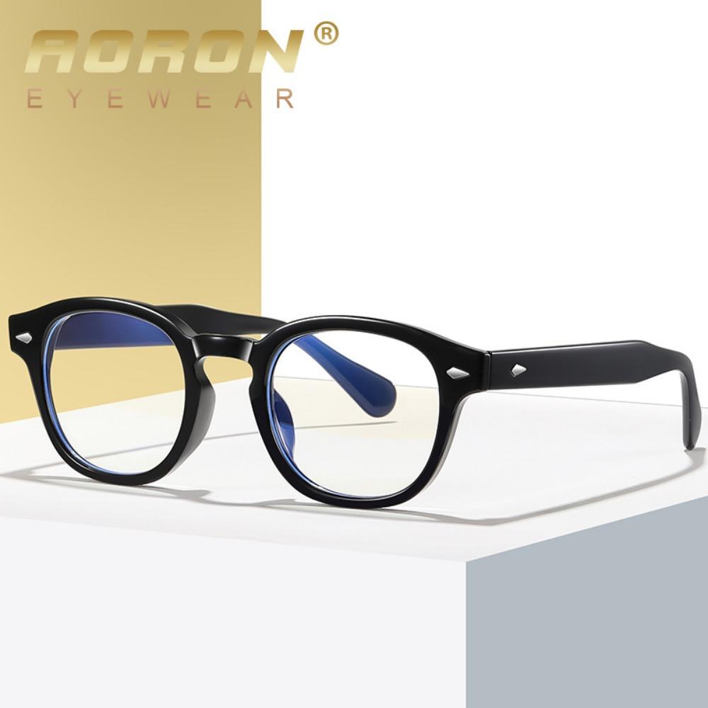 aoron Square Flat Light Glasses Frame Anti-blue Light Can Be Matched with Myopia Glasses Frame Game Retro Fashion Glasses