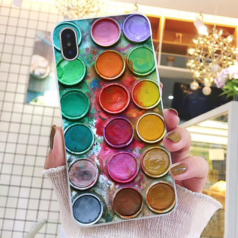 Watercolors Set Paint Palette Painting Box Phone Case For iPhone 17ProMax Air 16 15 14 13 Pro Max 15 16 Pro 15Plus