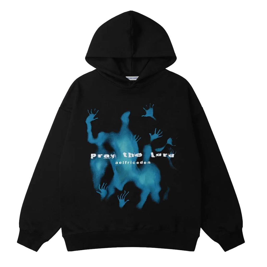 Cartoon Printed Women's Hoodie with Soft Breathable Pullover Casual Sweatshirt