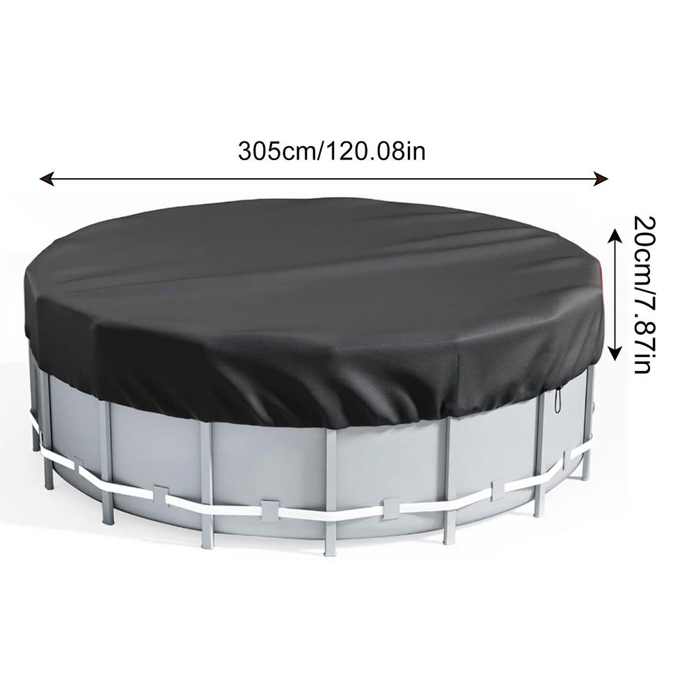 6/8/10/12ft Round Swimming Pool Solar Covers Foldable Dustproof Replacement Parts Blanket Protector Outdoor Hot Tub Accessories