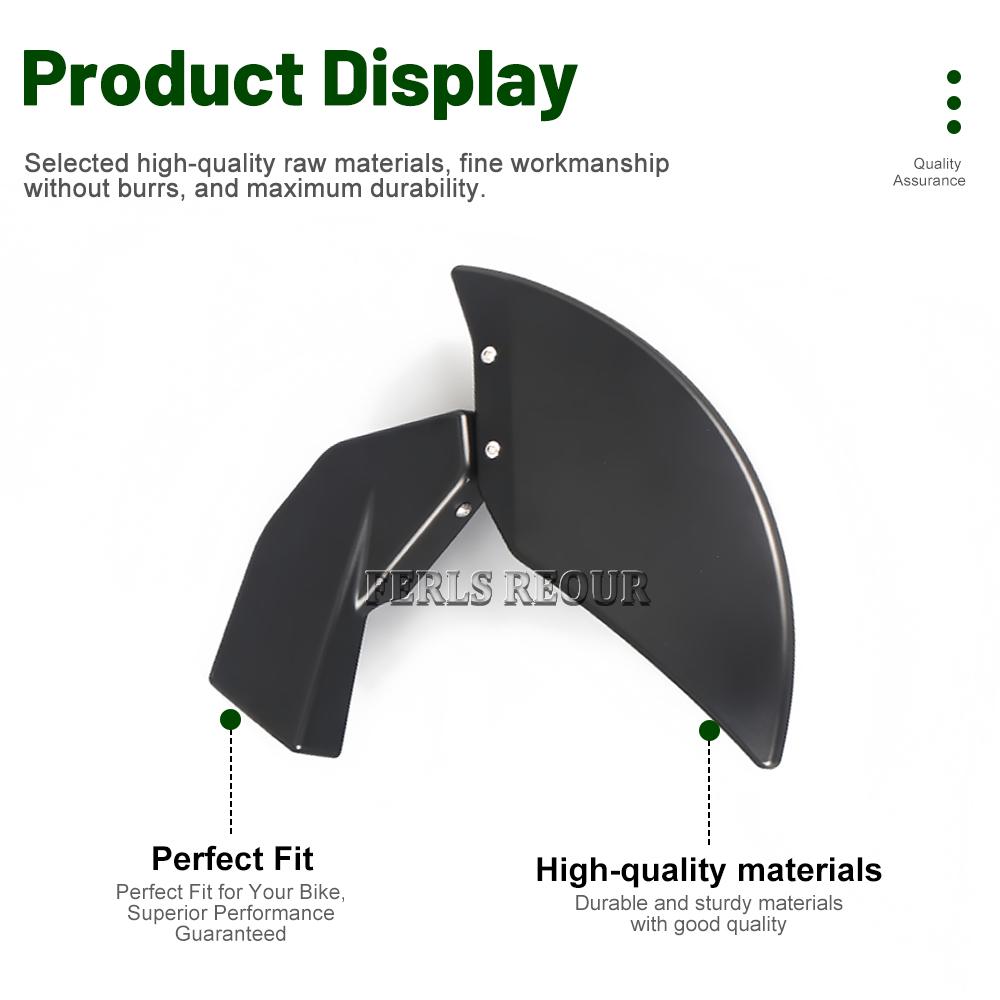 ASD1 Motorcycle Air Ducts Side Cover Compatible for Kawasaki Ninja ZX-6R 2024+ ABS Black Motorcycle Brake Caliper Radiator Brake Disc Cooler