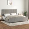 Bed Frame without Mattress Light Grey 200x200 cm Velvet