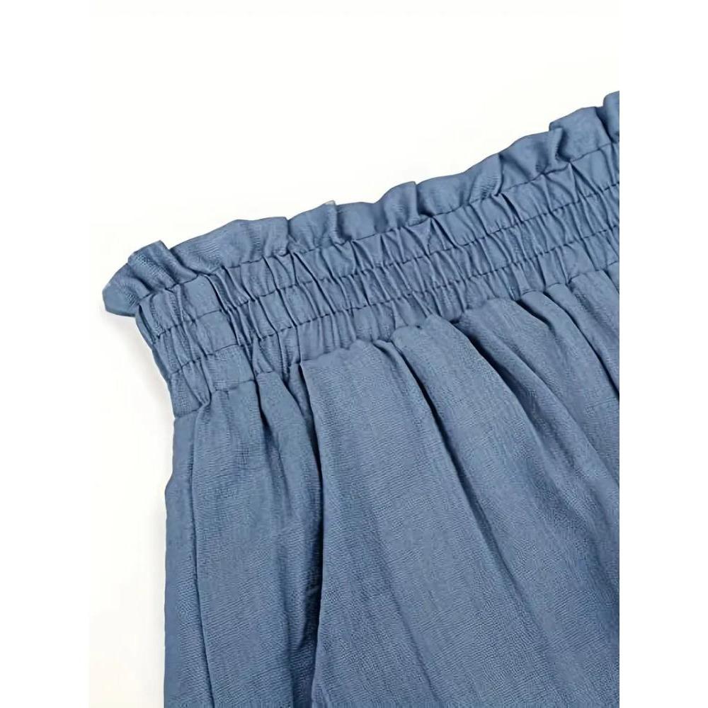 Sommernye kvinners fritidsshorts med blonder