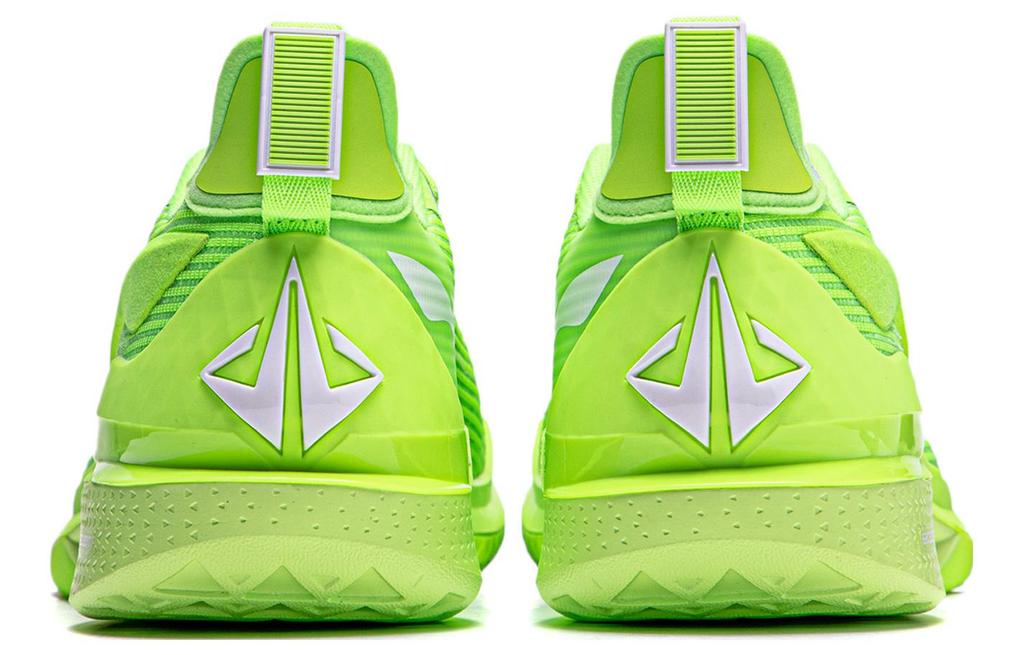 Li Ning JB2 Basketball Shoes Men's Low Top Fluorescent Vanilla Green ABAT081-7