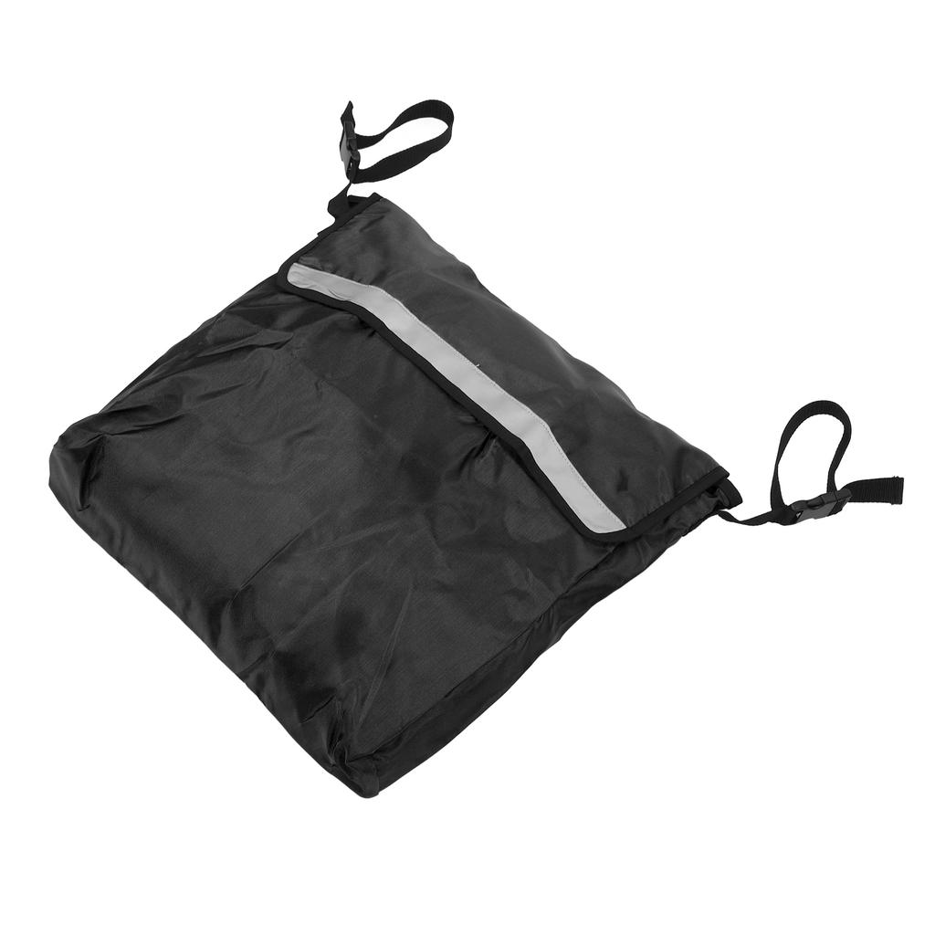 Wheelchair Bag Adjustable Shoulder Strap Waterproof Large Capacity Storage Wheelchair Carry Pack for Outdoor Black