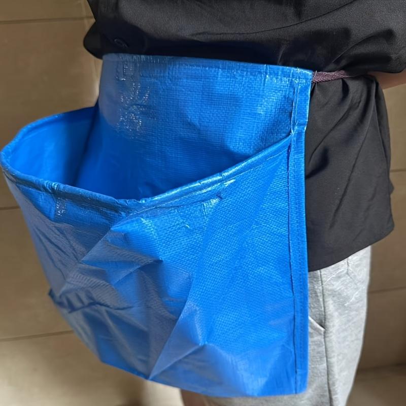 Durable PE Garden Harvest Apron with Large Pockets - Fruit & Vegetable Picking, Gardening Apron for Gardeners, Functional Pocket Design